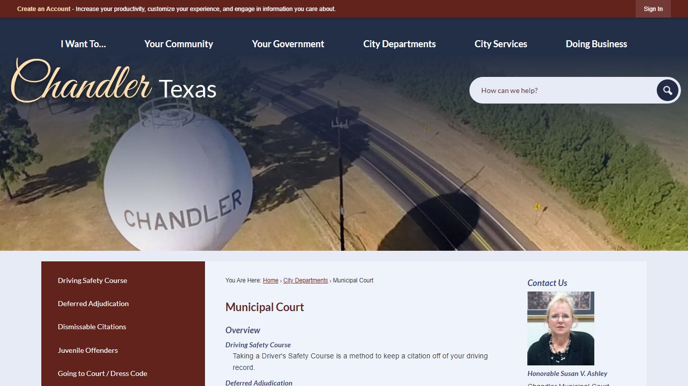 Municipal Court | Chandler, TX - Official Website